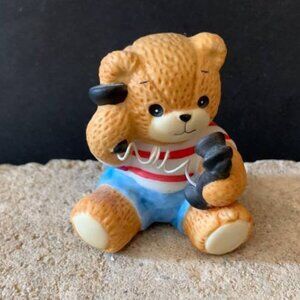 Vintage Lucy & Me Boy Bear On Telephone Enesco Lucy Rigg Vintage 1985